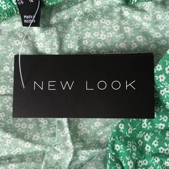 New Look Women’s Skirt Green Floral Size 14 NWT - Picture 5 of 16